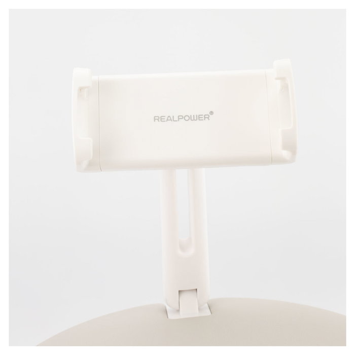 Realpower PillowStand-1 Soporte Pasivo para Smartphone y Tablet, Uso Interior, Color Beige