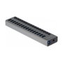 DeLOCK Concentrador USB 5 Gbps de 16 puertos con interruptores Gris