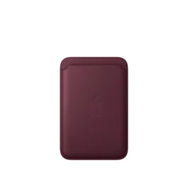 Apple Cartera con MagSafe de tejido fino para iPhone, Burdeos