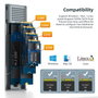 CoreParts Carcasa Externa USB 3.2 Tipo-C para SSD M.2 NVMe/SATA de Aluminio