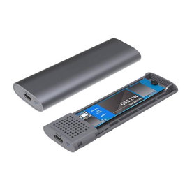 CoreParts Carcasa Externa USB 3.2 Tipo-C para SSD M.2 NVMe/SATA de Aluminio