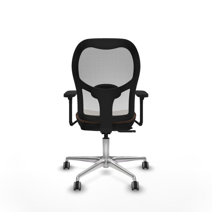 PIQUERAS Y CRESPO Silla de oficina Jorquera con mecanismo Sincro/Traslack, Marrón y Blanco PIQUERAS Y CRESPO Silla de oficina Jorquera con mecanismo Sincro/Traslack, Marrón y Blanco