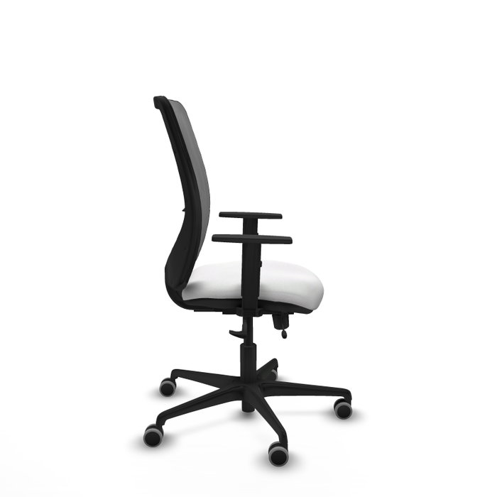 PIQUERAS Y CRESPO Silla de oficina Zulema con mecanismo Sincro/Traslack, Blanco y Gris