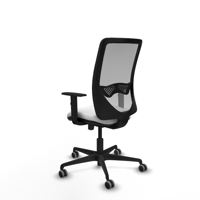 PIQUERAS Y CRESPO Silla de oficina Zulema con mecanismo Sincro/Traslack, Blanco y Gris