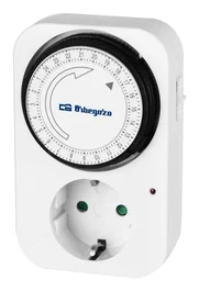 Orbegozo PG 02 Temporizador Programador Analógico Diario para Enchufe - Potencia Máxima 3500W - Blanco