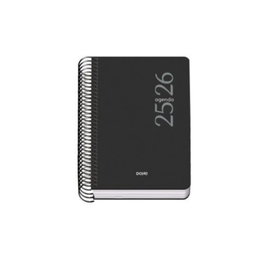 Dohe Agenda Escolar 52071 Tamaño A5 Tapa Polipropileno Semana Vista Modelo Esencial Basic Negro
