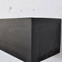 Hanah Home Raf286 Estantería de Pared de Madera Maciza Decorativa Negra 60x13x11 cm