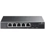 TP-Link TL-SG1005P-PD - Switch PoE No Administrado, 5 Puertos Gigabit (1x PoE++ In, 4x PoE+ Out), Alimentado Solo por PoE, Sin Ventilador