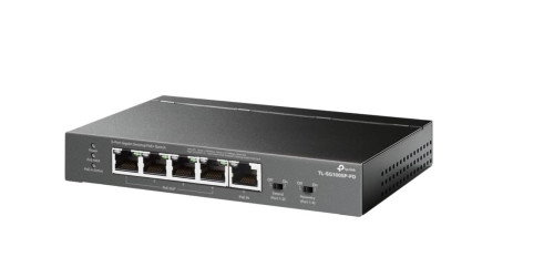 TP-Link TL-SG1005P-PD Switch Gigabit 5 Puertos con 1 Puerto PoE++ de Entrada y 4 Puertos PoE+ de Salida, Negro TP-Link TL-SG1005P-PD Switch Gigabit 5 Puertos con 1 Puerto PoE++ de Entrada y 4 Puertos PoE+ de Salida, Negro