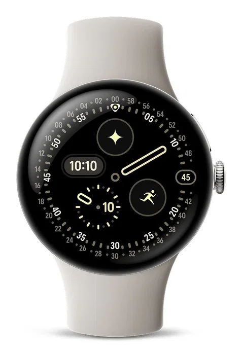 Google Pixel Watch 4 Reloj Inteligente Plata 41 mm Pantalla AMOLED Táctil 32 GB Wear OS Aluminio Wi-Fi GPS NFC Bluetooth 6.0 Resistente al Agua IP68