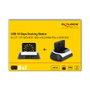 DeLOCK Estación de acoplamiento 64280 USB 10 Gbps para HDD/SSD SATA y M.2 NVMe