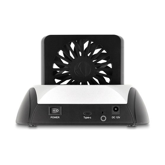 DeLOCK Docking Station USB 10 Gbps para 2.5 / 3.5 SATA HDD/SSD y M.2 NVMe PCIe/SATA SSD con Ventilador - Estación de Acoplamiento Externa