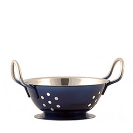 Venus Mini Escurridora de Acero Inoxidable Azul, 13 cm