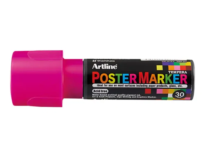 Artline Poster Marker EPP-30 Punta Rectangular 30 mm Rosa Fluor
