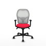 PIQUERAS Y CRESPO Silla de oficina Jorquera Rojo y Blanco