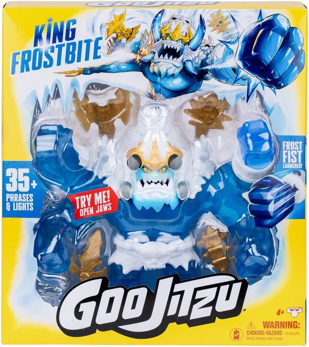 BANDAI Goo Jit Zu Rey de Hielo King Frostbite con efectos de sonido y luz