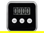 Kinvara Reloj Digital Cocina con Imán Negro 8x8x2 cm (Set de 24)