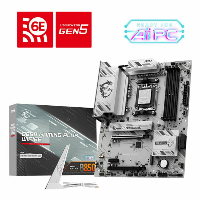 MSI B850 GAMING PLUS WIFI6E ATX AM5 DDR5 MSI B850 GAMING PLUS WIFI6E ATX AM5 DDR5