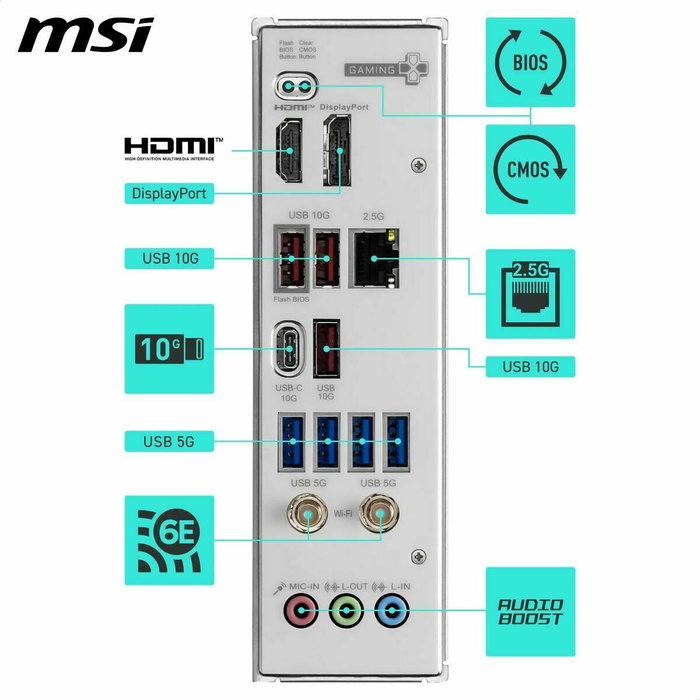 MSI B850 GAMING PLUS WIFI6E ATX AM5 DDR5 MSI B850 GAMING PLUS WIFI6E ATX AM5 DDR5
