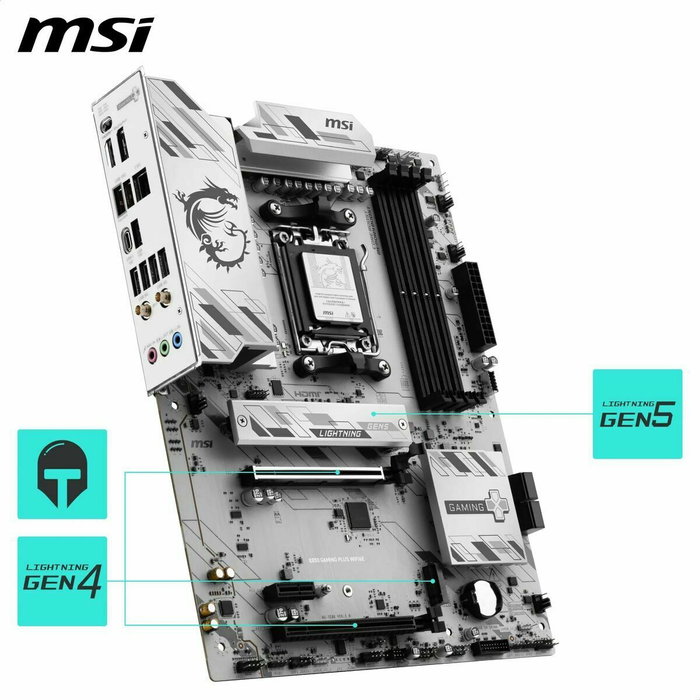 MSI B850 GAMING PLUS WIFI6E ATX AM5 DDR5 MSI B850 GAMING PLUS WIFI6E ATX AM5 DDR5