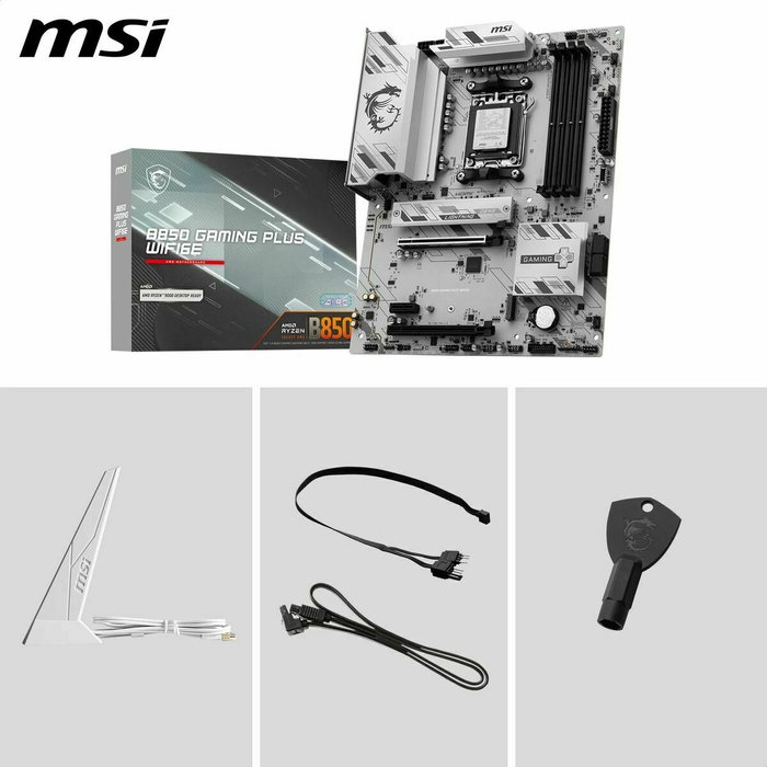 MSI B850 GAMING PLUS WIFI6E ATX AM5 DDR5 MSI B850 GAMING PLUS WIFI6E ATX AM5 DDR5