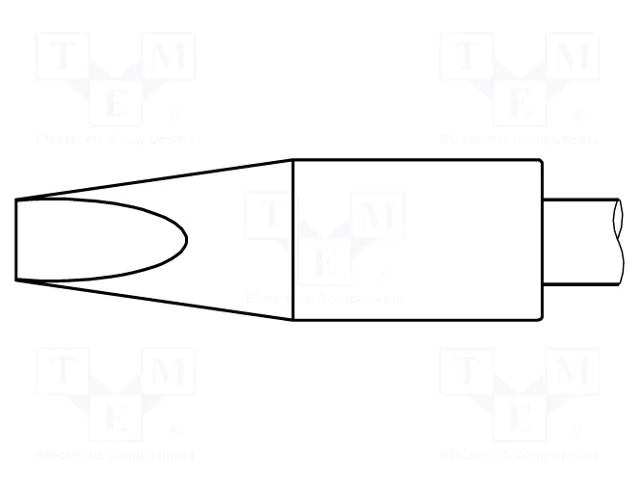 JBC TOOLS Punta de soldadura tipo destornillador 5,5x1,5mm Heavy Duty JBC TOOLS Punta de soldadura tipo destornillador 5,5x1,5mm Heavy Duty