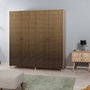 Hanah Home Armario Moderno Abstracto 220, Roble Sonoma, 180x192x52cm, Estantes Ajustables, Melamina Duradera
