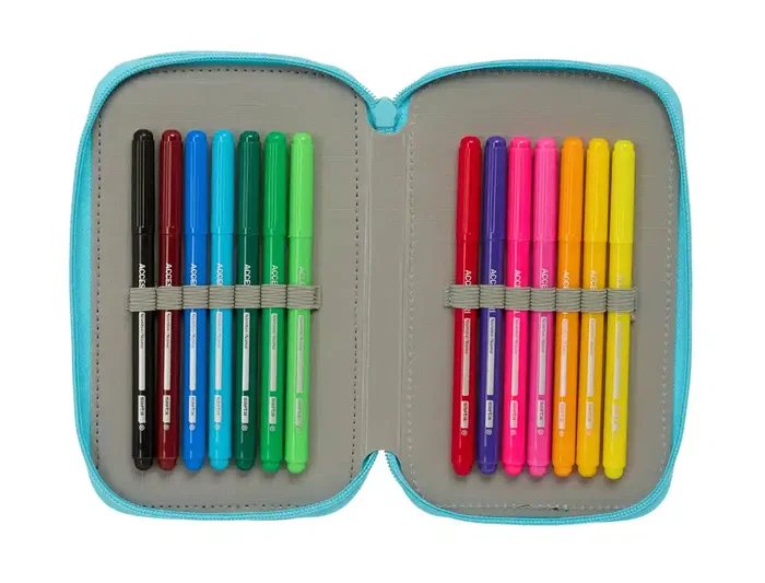 Portatodo Moos Fiori Multicolor 12,5 x 19,5 x 5,5 cm 37 Piezas