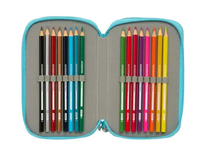 Portatodo Moos Fiori Multicolor 12,5 x 19,5 x 5,5 cm 37 Piezas