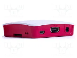 RASPBERRY PI Carcasa para Raspberry Pi 1 A+ y 3 A+ en Blanco y Rojo