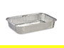 Kinvara Set de 4 Bandejas Rectangulares de Aluminio Apto para Horno, Mediano 31.5x20.5x6.5 cm (Capacidad 2000 ml) Color Plata (Set de 24)