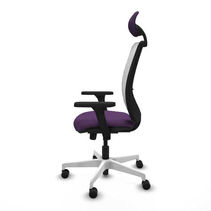 PIQUERAS Y CRESPO Silla de oficina Zulema Morado y Blanco