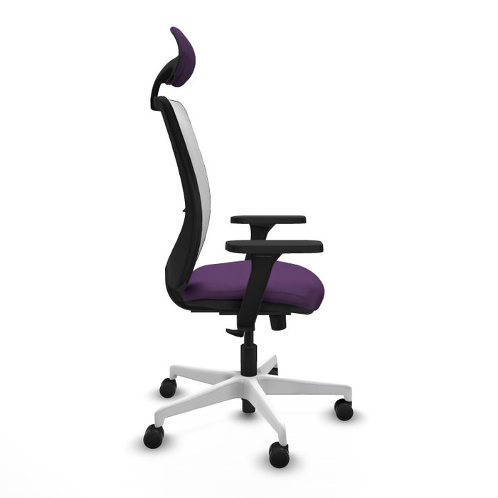 PIQUERAS Y CRESPO Silla de oficina Zulema Morado y Blanco