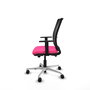 PIQUERAS Y CRESPO Silla de oficina Haches Rosa y Negro