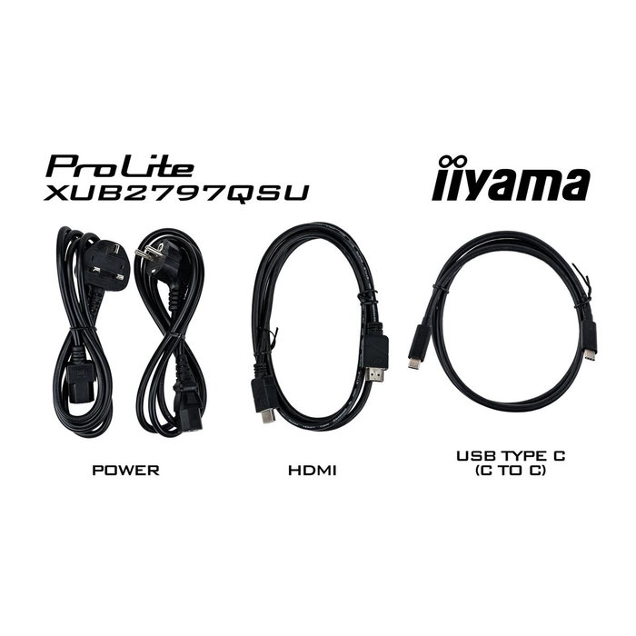 iiyama ProLite XUB2797QSU-W2 Monitor 27 pulg. QHD IPS Blanco
