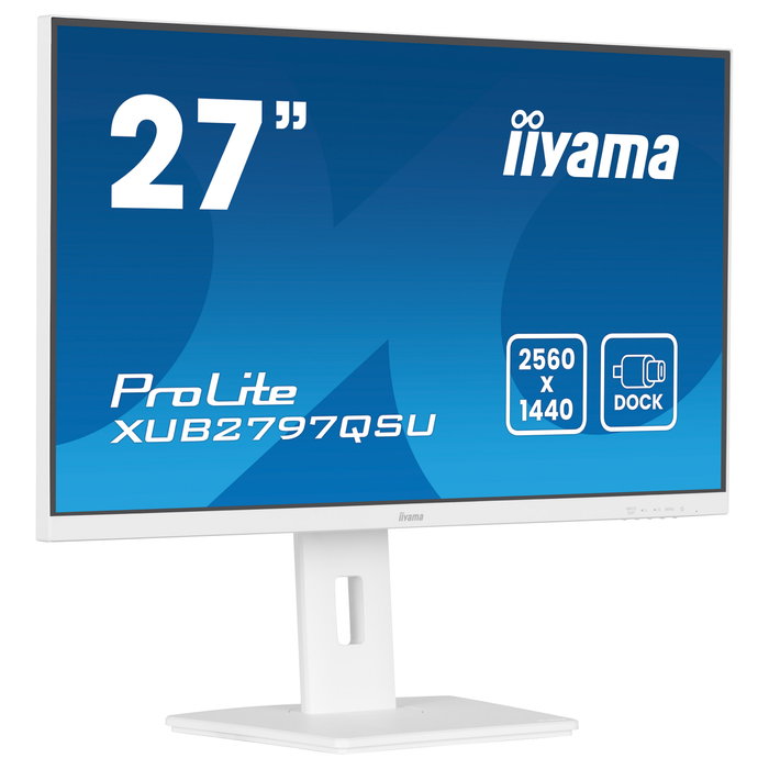 iiyama ProLite XUB2797QSU-W2 Monitor 27 pulg. QHD IPS Blanco