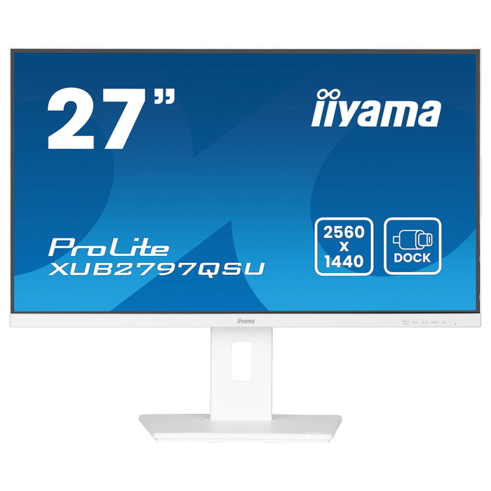 iiyama ProLite XUB2797QSU-W2 Monitor 27 pulg. QHD IPS Blanco