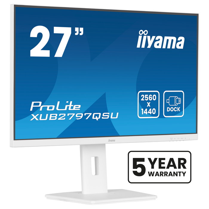 iiyama ProLite XUB2797QSU-W2 Monitor 27 pulg. QHD IPS Blanco