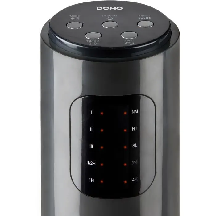 DOMO DO8124 Ventilador de columna 45W, 3 Velocidades, Oscilación y Mando a distancia