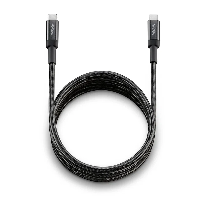 Ngs Cable KNOT 100W-3 USB-C a USB-C 100W Carga Rápida USB 2.0 480 Mbps 3m Negro