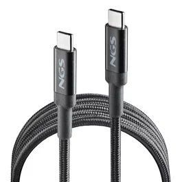 Ngs Cable KNOT 100W-3 USB-C a USB-C 100W Carga Rápida USB 2.0 480 Mbps 3m Negro