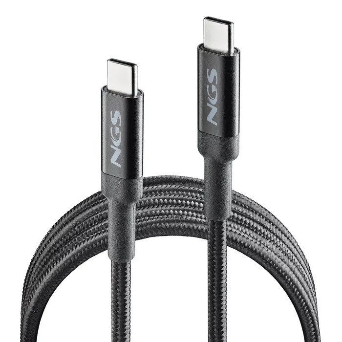 Ngs Cable KNOT 100W-3 USB-C a USB-C 100W Carga Rápida USB 2.0 480 Mbps 3m Negro