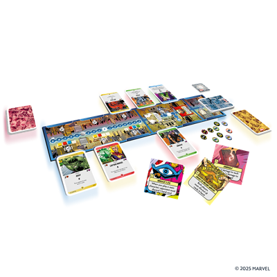 Lookout Games Juego de Mesa Marvel Skirmish in New York - ¡Escaramuza! - Juego de Estrategia para 2 Jugadores, 30 Minutos, Cartas y Tablero, en Español - Ref. LOG0154ES