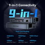 Vention Docking Station USB-C 9-en-1 para Steam Deck y Switch, Gris