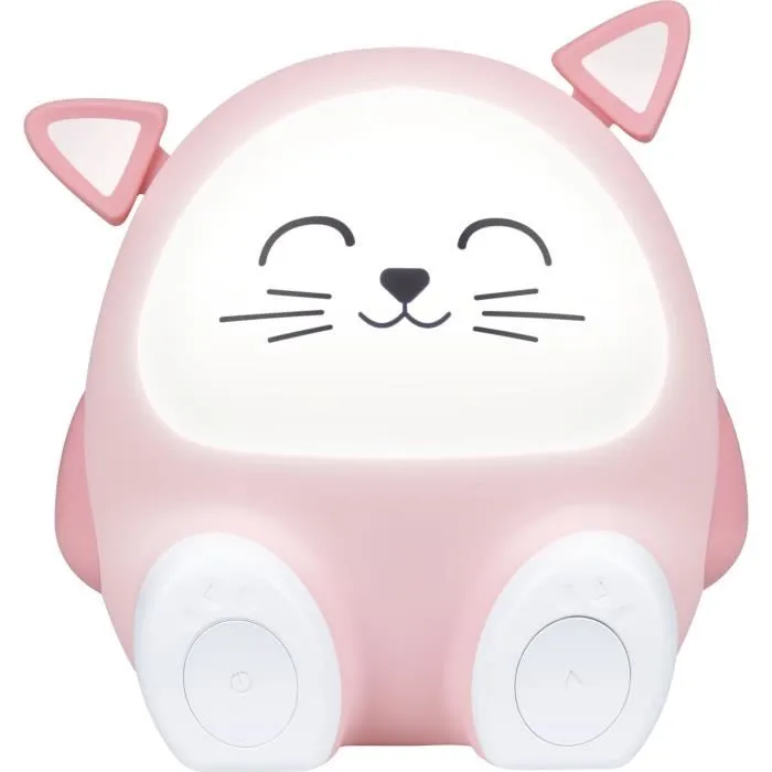Bigben Interactive Altavoz Bluetooth con diseño de gato y luz nocturna ajustable Bigben Interactive Altavoz Bluetooth con diseño de gato y luz nocturna ajustable
