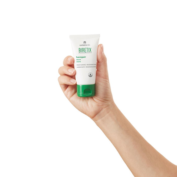 Biretix ISOREPAIR Crema Hidratante Regeneradora con Ceramidas y Ácido Hialurónico para Pieles Sensibilizadas por Retinoides - 50 ml
