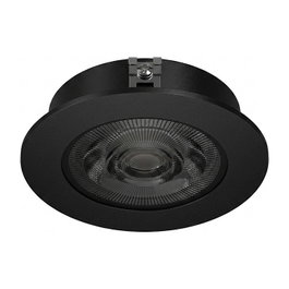 Synergy21 Helios LED Deckeneinbauspot, negro, redondo, blanco neutro