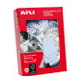 Apli Etiquetas Colgantes Blancas con Hilo 50x70 mm, Caja de 400 Unidades