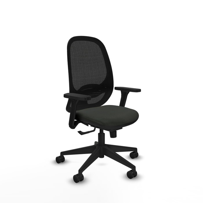 PIQUERAS Y CRESPO Silla de oficina Cilanco con mecanismo Sincro y Brazos 3D, Negro PIQUERAS Y CRESPO Silla de oficina Cilanco con mecanismo Sincro y Brazos 3D, Negro