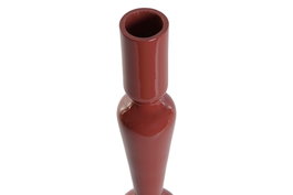 DKD Home Decor Candelabro Sejed Urban Mostaza Terracota Aluminio 10x10x32 cm (2 Unidades)